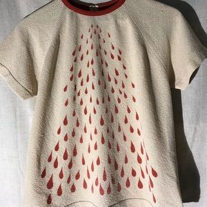 Women’s vintage causal teardrop blouse